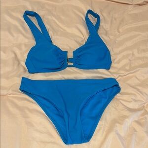 NWOT Vibrant Blue Classic Bikini Swim Set